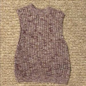 Pink/ Purple tank top crop top